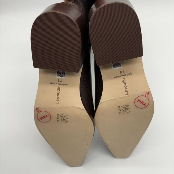 Larroude Florencia Boot In Brown Leather - Picture 5 of 6